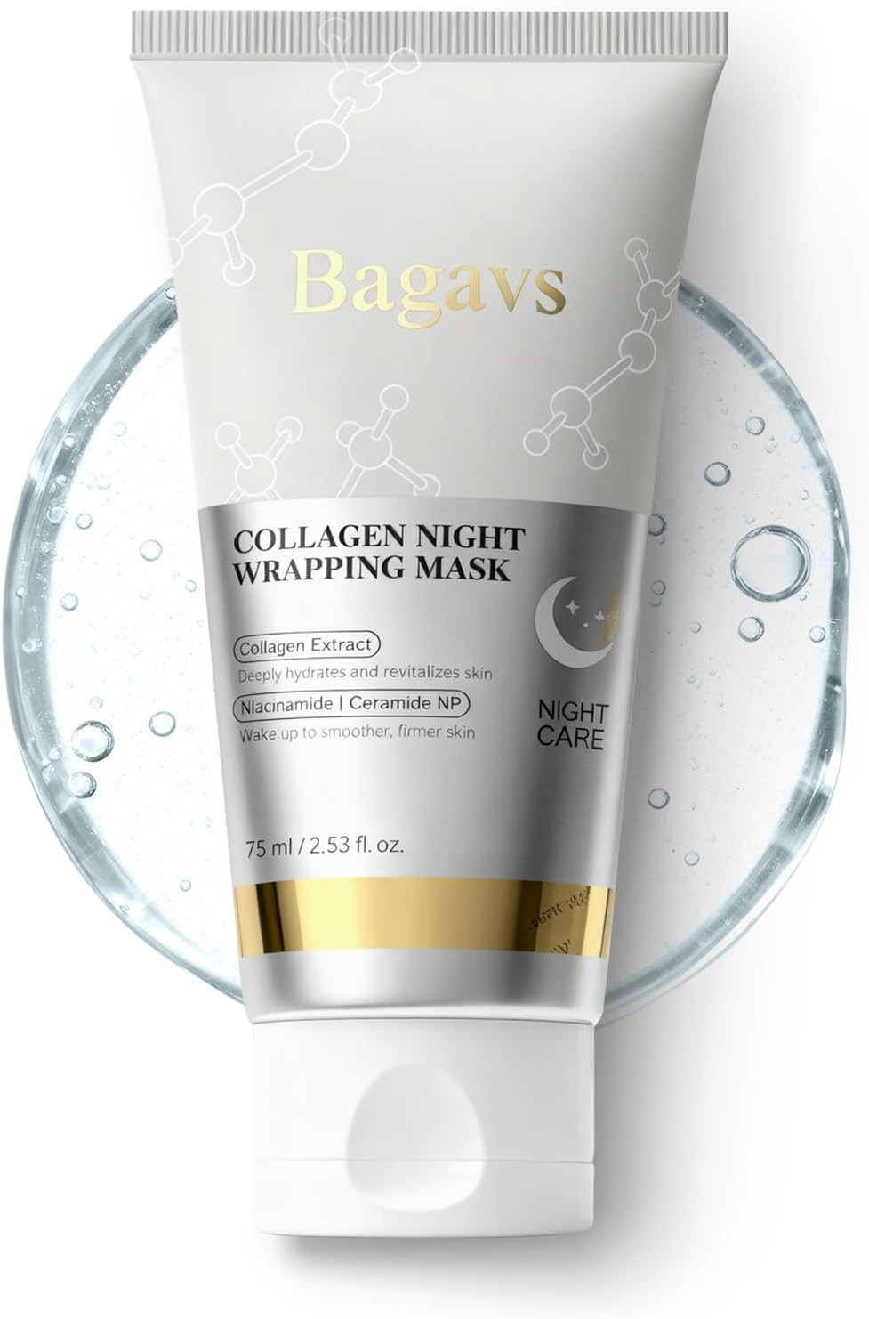 Revitalize Your Skin Overnight with Our Collagen Night Wrapping Mask - Peel-Off Gel for Youthful, Hydrated Skin (75ml)