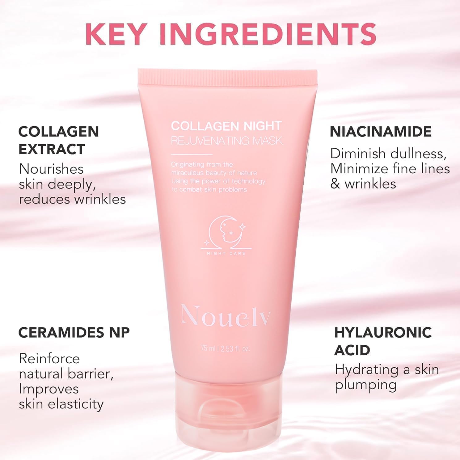 Revitalize Your Skin Overnight with Our Collagen Night Wrapping Mask - Achieve Deep Hydration, Reduced Dullness, and a Glowing Complexion