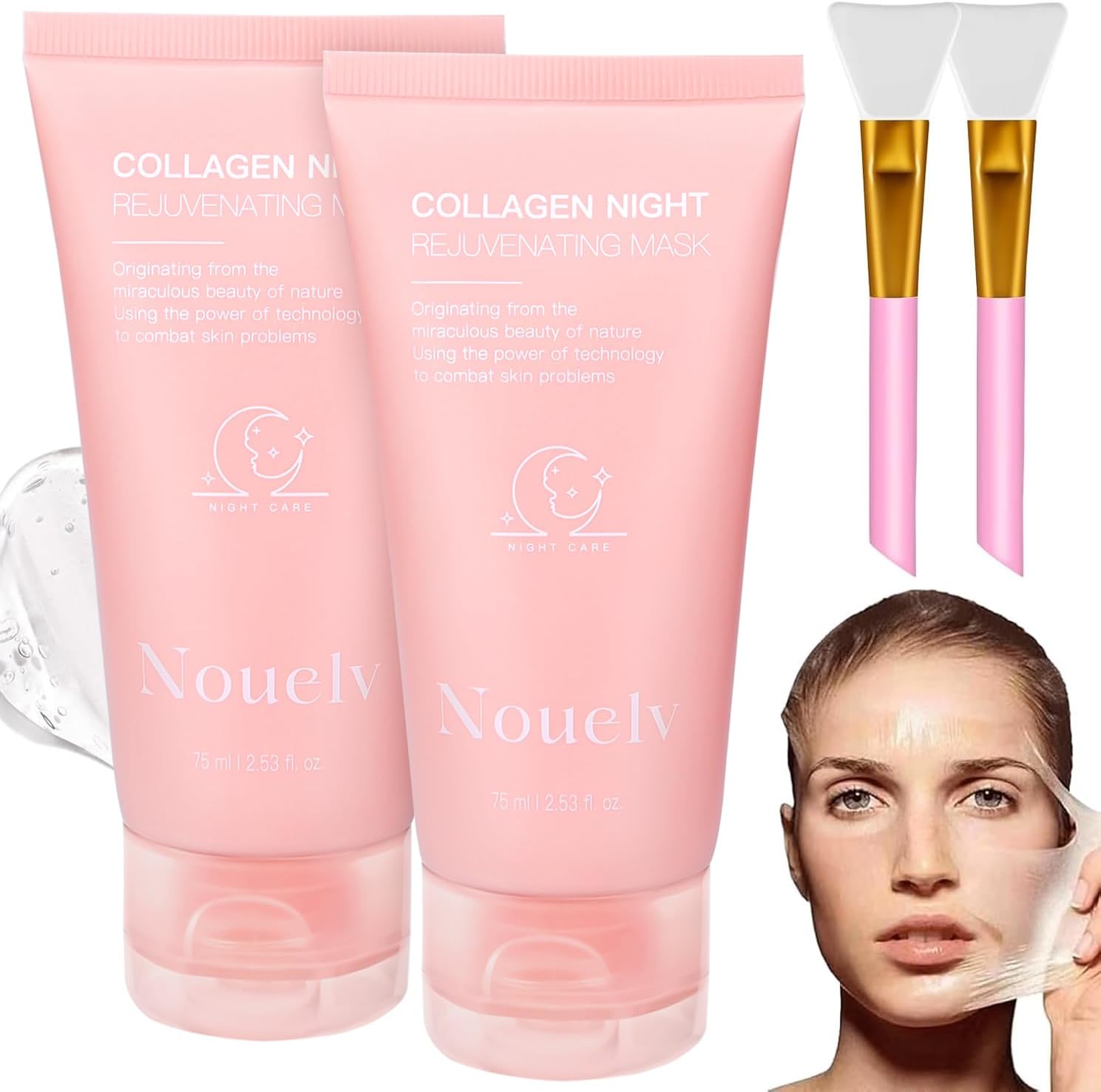 Revitalize Your Skin Overnight with Our Collagen Night Wrapping Mask - Achieve Deep Hydration, Reduced Dullness, and a Glowing Complexion