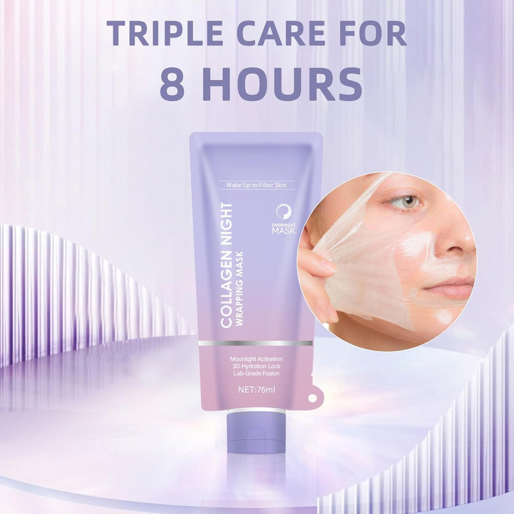 Revitalize Your Skin Overnight with Our Collagen Night Wrapping Mask – Boost Elasticity & Hydration for a Youthful Glow!