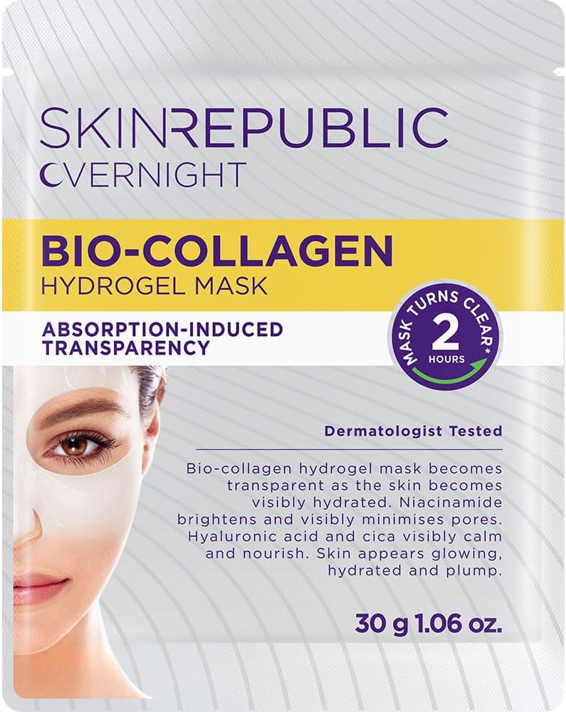 Transform Your Skin Overnight with Our Bio-Collagen Hydrogel Mask | Korean Anti-Aging Miracle for Hydration, Elasticity & Radiance | Clinically Tested for All Skin Types | 30G