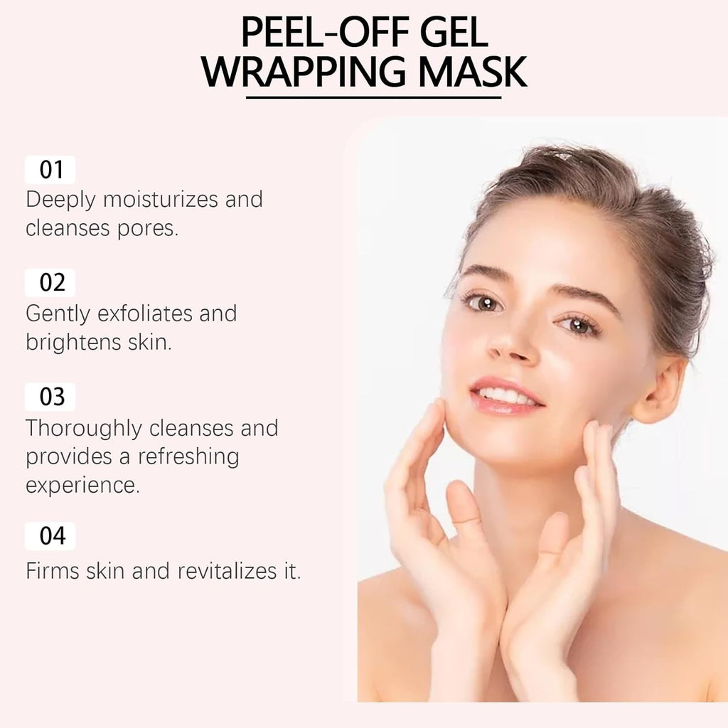 Transform Your Skin Overnight with Our Collagen Night Wrapping Mask - Peel-Off Gel for Radiant, Smooth, and Nourished Complexion