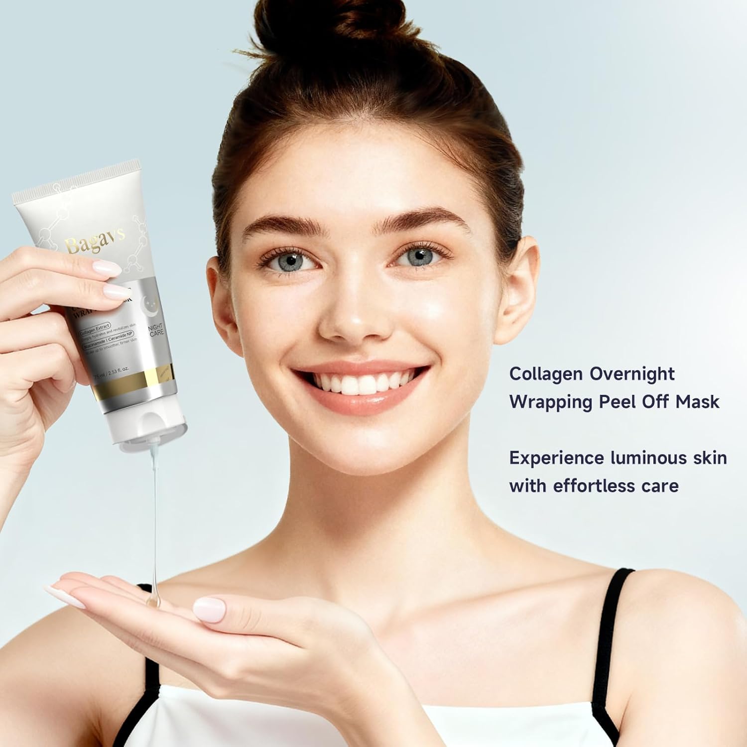 Revitalize Your Skin Overnight with Our Collagen Night Wrapping Mask - Peel-Off Gel for Youthful, Hydrated Skin (75ml)