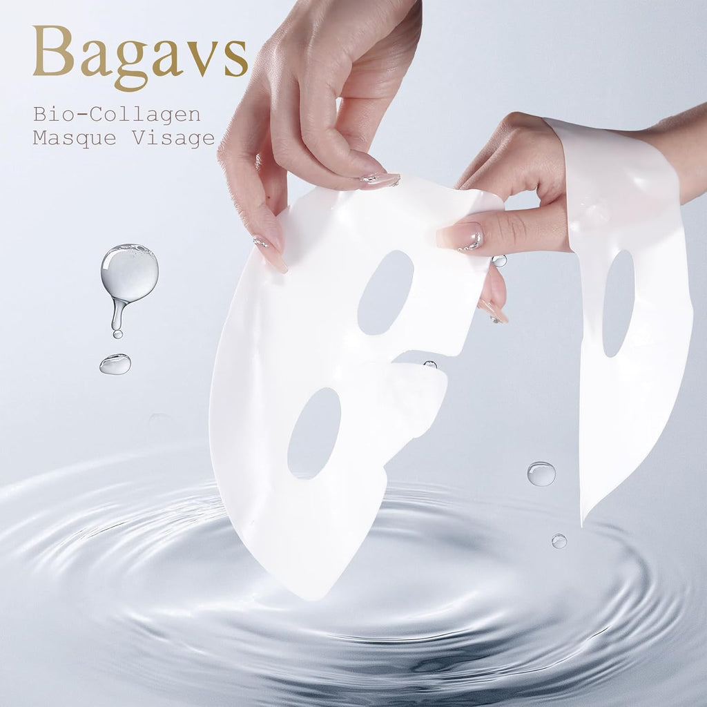 Revitalize Your Skin Overnight with Bio Collagen Face Mask - Hydrating, Anti-Aging Treatment (Pack of 4)