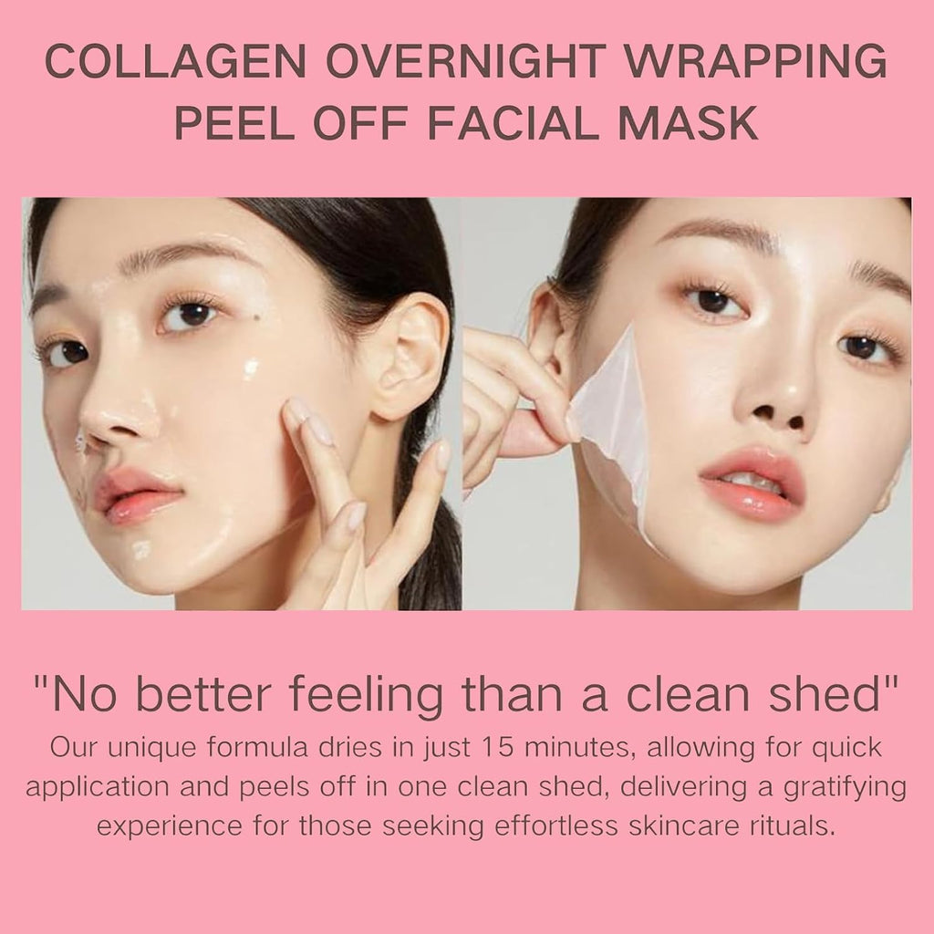 Revitalize Your Skin Overnight with Our Collagen Night Wrapping Mask - Deep Hydration, Wrinkle Reduction & Improved Elasticity