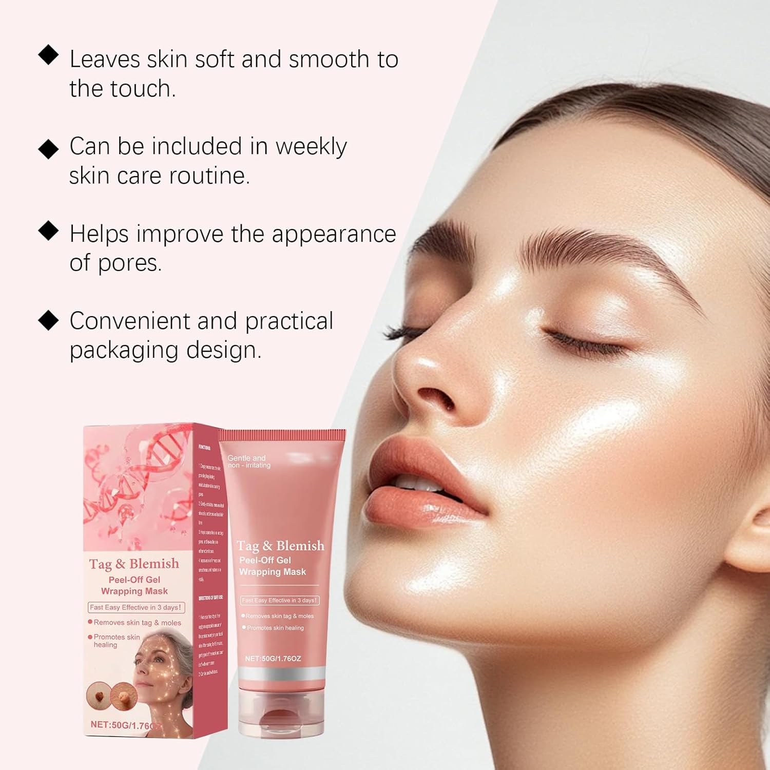 Transform Your Skin Overnight with Our Collagen Night Wrapping Mask - Peel-Off Gel for Radiant, Smooth, and Nourished Complexion