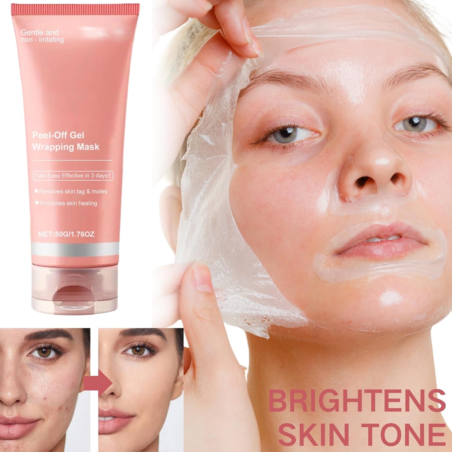 Transform Your Skin Overnight with Our Collagen Night Wrapping Mask - Peel-Off Gel for Radiant, Smooth, and Nourished Complexion