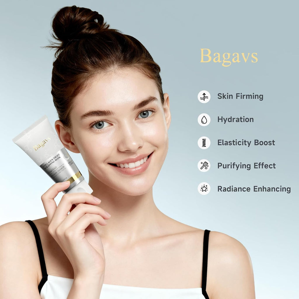 Revitalize Your Skin Overnight with Our Collagen Night Wrapping Mask - Peel-Off Gel for Youthful, Hydrated Skin (75ml)