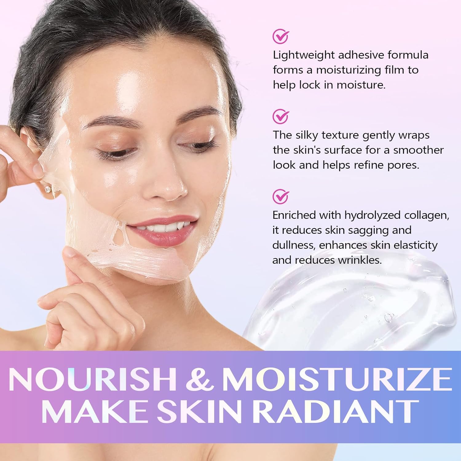 Revitalize Your Skin Overnight with Our Collagen Night Wrapping Mask - Deep Hydration, Anti-Aging Benefits & Glowing Complexion - 2PC