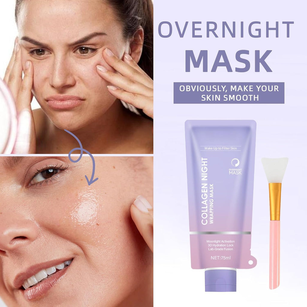 Revitalize Your Skin Overnight with Our Collagen Night Wrapping Mask – Boost Elasticity & Hydration for a Youthful Glow!