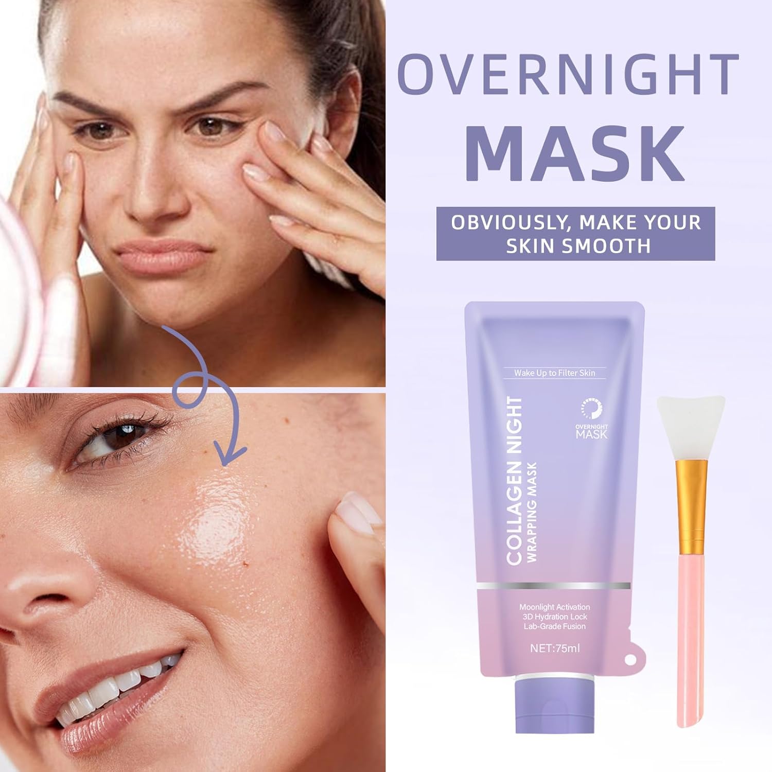 Revitalize Your Skin Overnight with Our Collagen Night Wrapping Mask – Boost Elasticity & Hydration for a Youthful Glow!