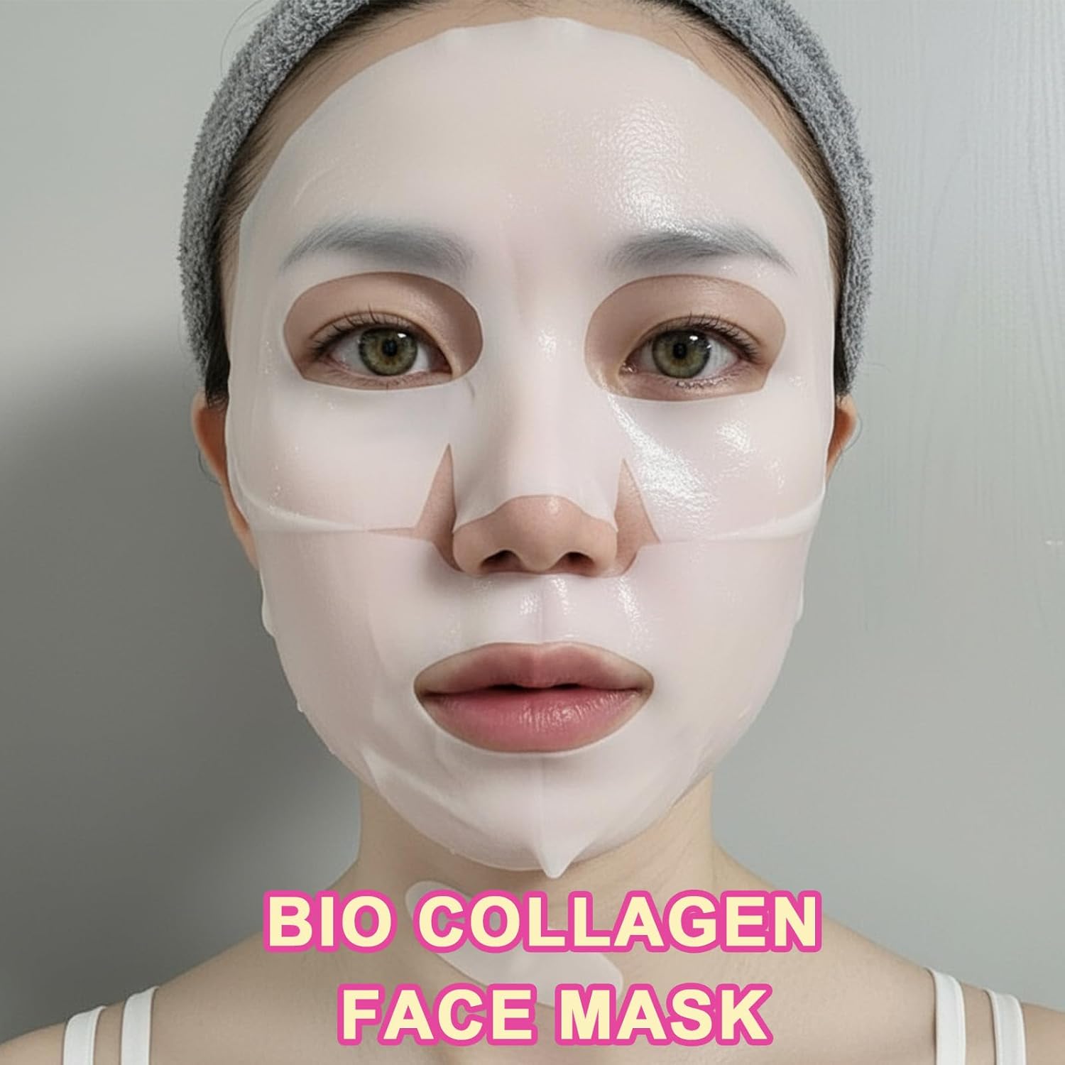 Revitalize Your Skin Overnight with Bio Collagen Hydrogel Mask - 5 Pack for Radiant, Youthful Glow