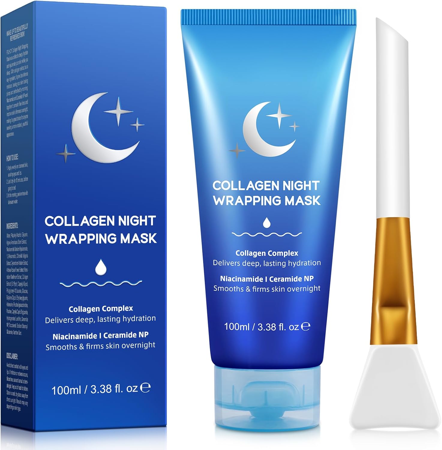 Revitalize Your Skin with Our 100ml Overnight Collagen Face Mask - Deep Hydration & Anti-Aging Treatment for Youthful Radiance