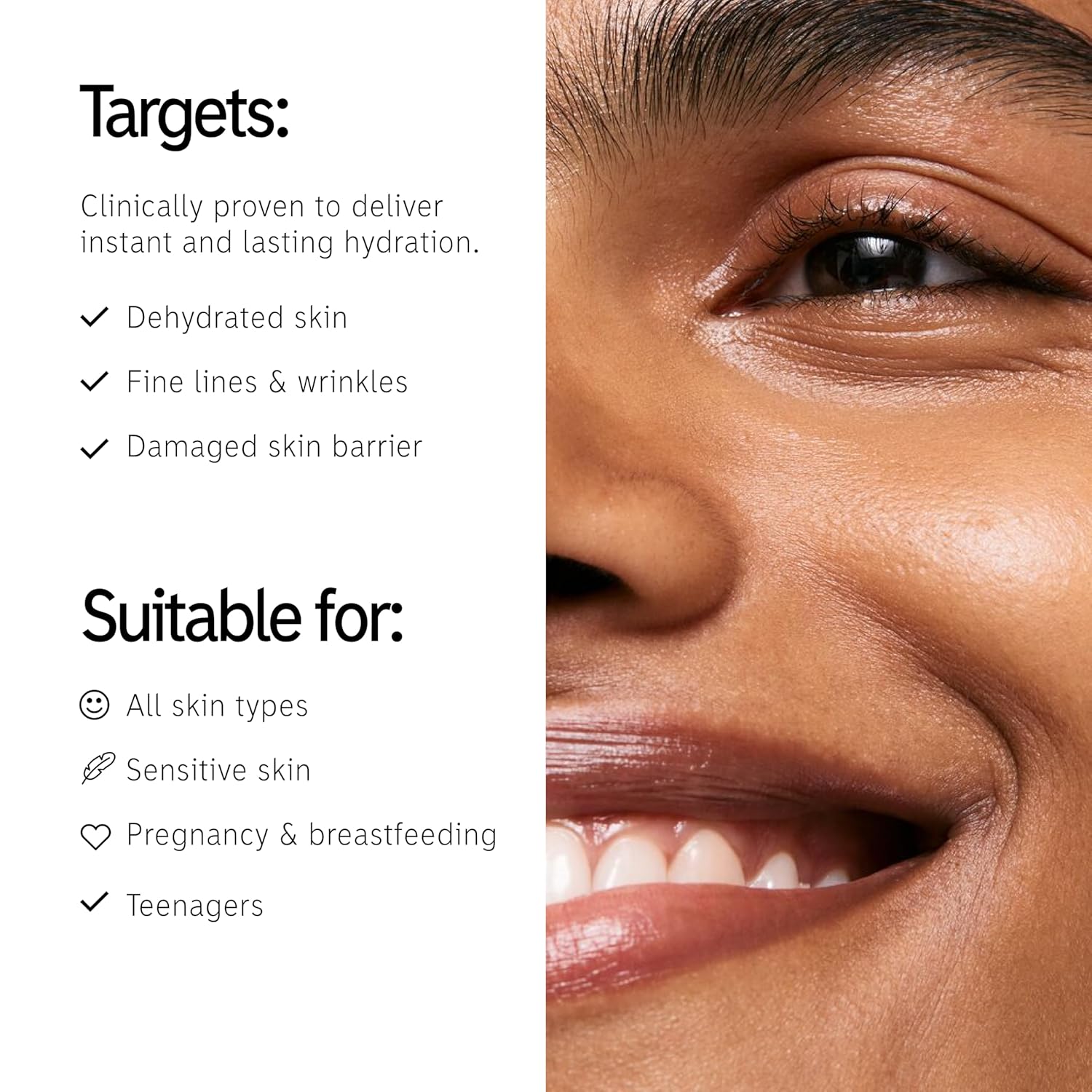 2% Hyaluronic Acid Face Serum - Ultimate Hydration for All Skin Types, Vegan-Friendly, 60ml