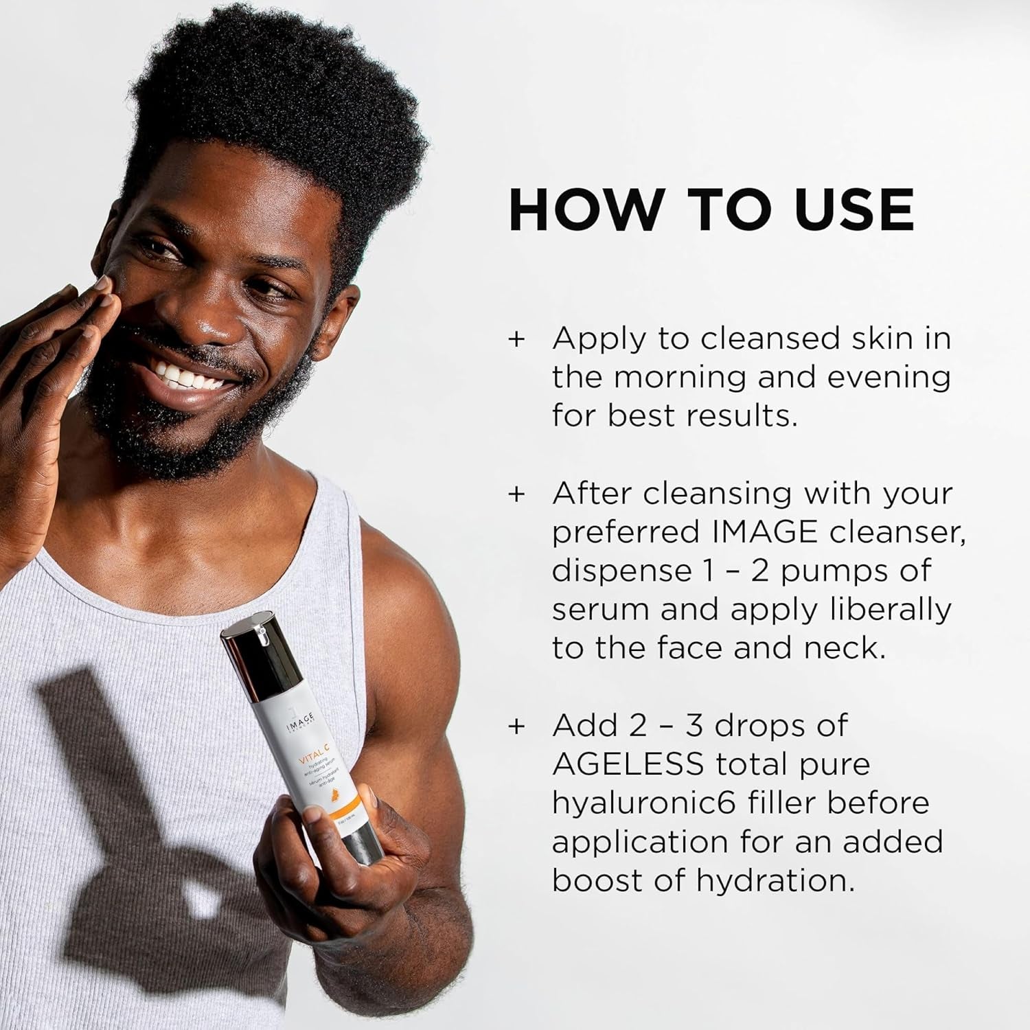 , VITAL C Hydrating Face Serum, with Vitamin C and Hyaluronic Acid, to Brighten, Tone and Smooth Appearance of Wrinkle