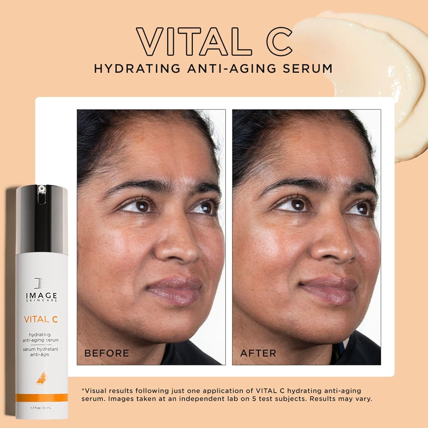 , VITAL C Hydrating Face Serum, with Vitamin C and Hyaluronic Acid, to Brighten, Tone and Smooth Appearance of Wrinkle